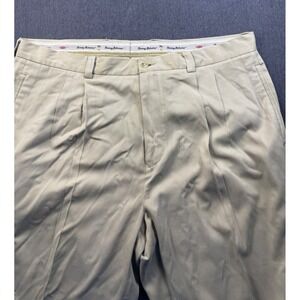 Tommy Bahama‎ Silk Pants Men's Size 40x32 Beige Dress Casual Trousers
